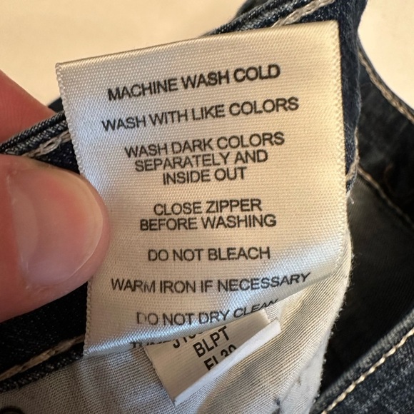 Jag Jeans Mid-Rise Bootleg Stretch Women’s Jeans Size 16 Embroidered Pockets - Picture 7 of 13